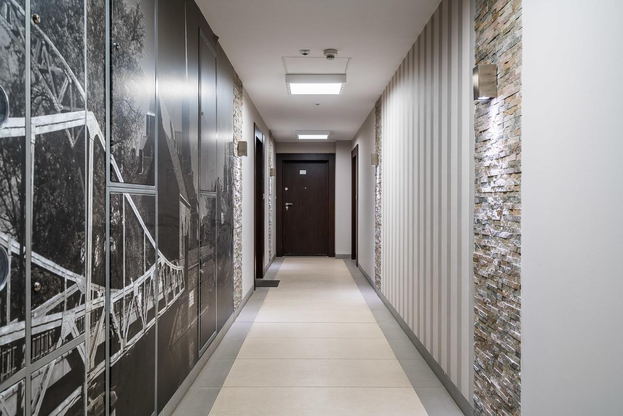 Ferienwohnung RentPlanet - Odra Tower Breslau Exterior foto